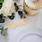 Personalised Wedding Name Places, Wedding Favour Name Cards, Laser Cut Placement Cards, Mirrored Place Name, Luxury Wedding Decor