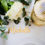 Personalised Wedding Name Places, Wedding Favour Name Cards, Laser Cut Placement Cards, Mirrored Place Name, Luxury Wedding Decor