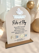 Acrylic Play Rules Sign, Soft Play Business Sign, Bouncy Castle Business Sign, Soft Play Rules Sign, Business Rules Sign With Photos