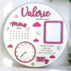 Baby Photo Keepsake Gift, Baby Birth Announcement, New Baby Gift, Personalised Baby Frame, Birth Announcement Plaque, Baby Announcement Sign