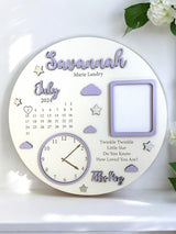 Baby Photo Keepsake Gift, Baby Birth Announcement, New Baby Gift, Personalised Baby Frame, Birth Announcement Plaque, Baby Announcement Sign