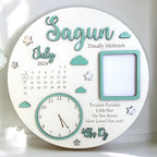 Baby Photo Keepsake Gift, Baby Birth Announcement, New Baby Gift, Personalised Baby Frame, Birth Announcement Plaque, Baby Announcement Sign