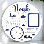 Baby Photo Keepsake Gift, Baby Birth Announcement, New Baby Gift, Personalised Baby Frame, Birth Announcement Plaque, Baby Announcement Sign