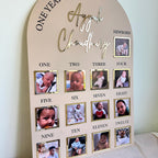 Acrylic Baby Milestone Board for 1st Birthday and Monthly Celebrations, One Year of Baby, Milestone Board, My First Year Sign, 1st Bday Gift