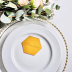 Personalised Wedding Name Places, Personalized Wedding Favour Name Tags, Hexagon Placement Cards, Acrylic Wedding Name Planes Table Setting