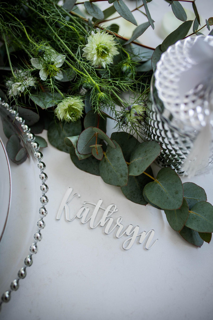 Personalised Wedding Name Places, Wedding Favour Name Cards, Laser Cut Placement Cards, Mirrored Place Name, Luxury Wedding Decor