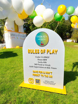 Acrylic Play Rules Sign, Soft Play Business Sign, Bouncy Castle Business Sign, Soft Play Rules Sign, Business Rules Sign With Photos