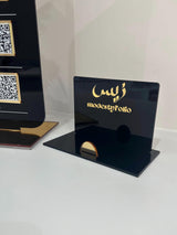Logo Branded Acrylic Business Card Holder, Perspex Custom Business Card Display Stand, Personalised Desk Organiser
