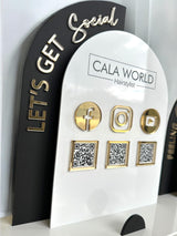 Acrylic Social Media Sign & Virtual Tip Jar, QR Code Acrylic Business Sign for Marketing, Business Card Holder, Website, Instagram, Facebook