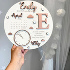 New Baby Birth Plaque, wooden, personalized with baby's name and details