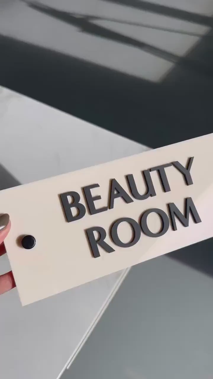 Custom 3D Acrylic Treatment Room Sign for Door or Wall, Modern Salon Sign with Stand Offs, Business Signage, Business Door Plaque, Spa Room