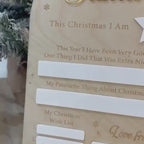Christmas Wish List Board with Pen, Xmas Wooden Reusable Photo Prop, Christmas Eve Tradition, Letter to Santa Board, Custom Dear Santa Sign