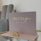 Logo Branded Acrylic Business Card Holder, Perspex Custom Business Card Display Stand, Personalised Desk Organiser