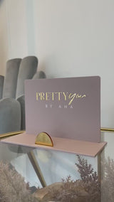 Logo Branded Acrylic Business Card Holder, Perspex Custom Business Card Display Stand, Personalised Desk Organiser