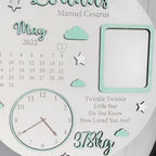 Personalised Birth Details Plaque with Photo Frame, Custom New Baby Keepsake Gift, Wooden Baby Name Plaque, Birth Announcement Sign