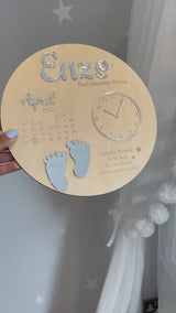 Personalized Baby Keepsake Plaque Birth Announcement Gift Sign, New Baby Keepsake Gift, Baby Birth Announcement, New Baby Gift