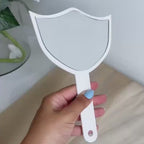 Custom 3D Acrylic Logo Mirror, Acrylic Lash Tech Hand Photo Prop, Eyelash Beauty, Personalised Lash Tech Sign, Handheld Mirror for Brows
