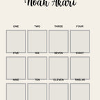 1st Birthday Photo Board – Milestone Plaque & Sign