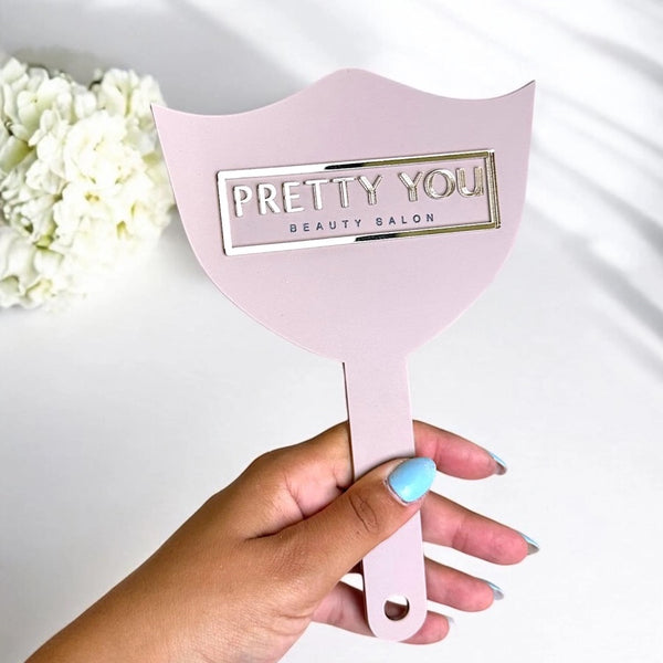 Custom 3D Acrylic Logo Lash Mirror for Beauty Pros