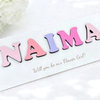 Personalised Wooden Name Puzzle - Custom Toddler Gift