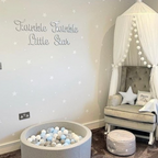 Twinkle Twinkle Little Star wall sign in soft pastel colors