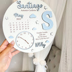 New Baby Birth Plaque in wooden shape with birth details